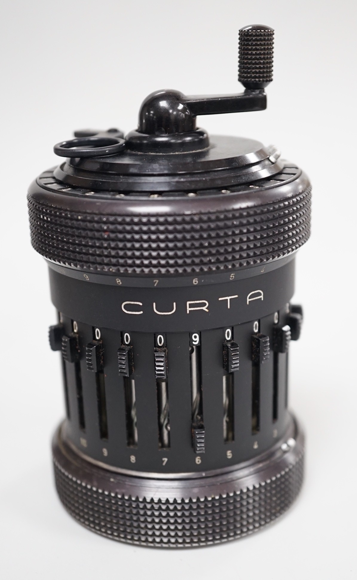 A Curta calculator, serial number 507479